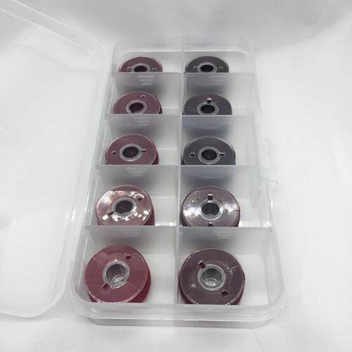缝衣线暗红色线轴酒红色缝纫裁缝辅助工具家用多色手缝线宝塔线 - 图2