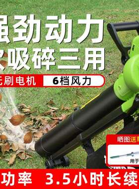 充电式工业吹吸机三用小型家用大功率清灰吹灰树叶粉碎除尘鼓风机
