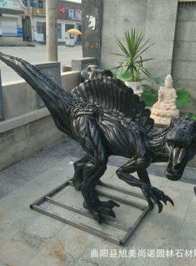 厂家供应废旧轮胎雕塑公园广场步行街轮胎恐龙动物制作摆件