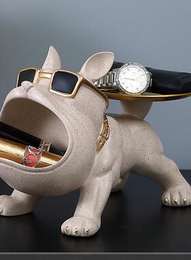 进门口件玄关放钥匙户收纳摆入鞋柜物托置盘轻奢现代客厅狗550B装