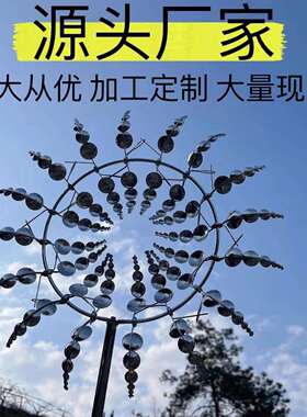 现ＢＲ-089货跨境亚马逊爆款创花园风工车摆外饰户金意属风车铁艺