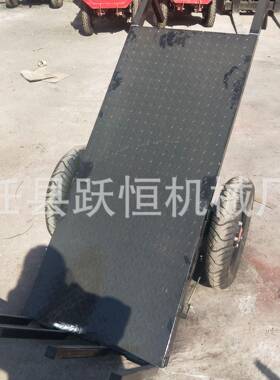 工地电动平板拉砖车手推两轮拉砖车建筑工地背砖机工地拉砖机