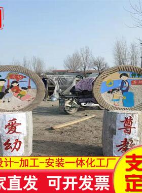 新款直销现货 老旧磨盘石 农村老磨盘 生态园装饰仿古老旧石磨盘