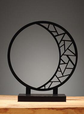 仿古木质花架子客厅桌面花瓶花盆置物架室内办公室美观装饰品摆设