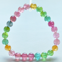 7 4 mm Basil Basil Bracelet Woman 17 17 3 gr Crystal Candy Rainbow Single Lap Handstring 86350