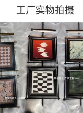 意式极简墙面客厅玄关挂画 画吊杆挂件背景墙装饰样板房金属杆装