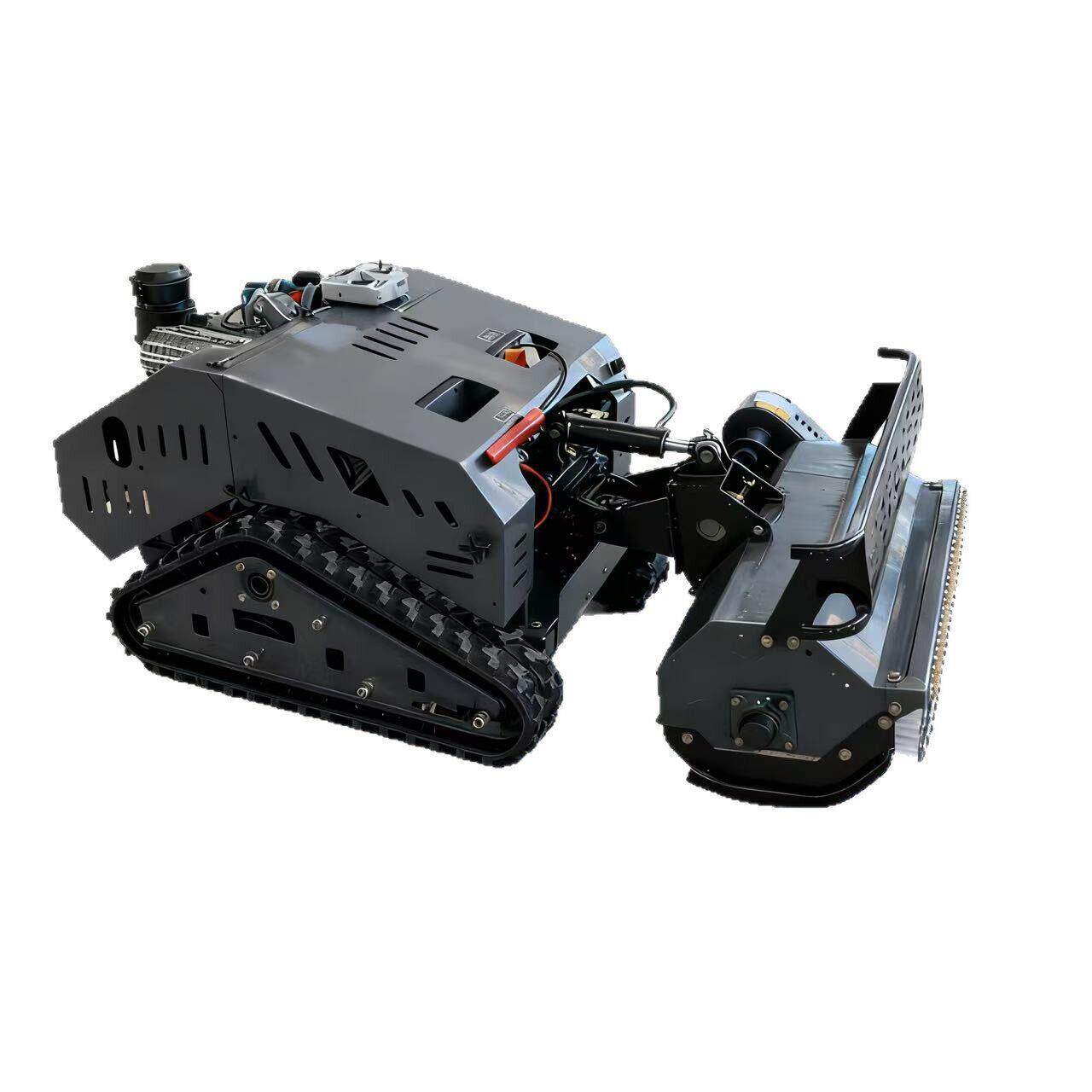 Unmanned greenhouse remote control micro-tiller tea garden nursery orchard crawler weeder pastoral management machine