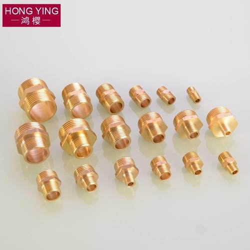 12/15/2/25寸双外丝直接对丝变径异径4分6分转接头水管铜配件 - 图1