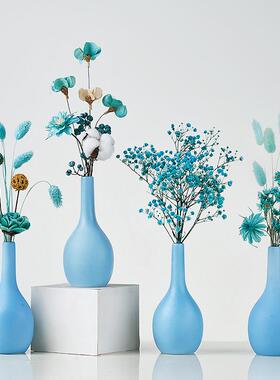 干花装饰桌子摆件干花花束家居摆设永生花花束小束真花瓶迷你北欧