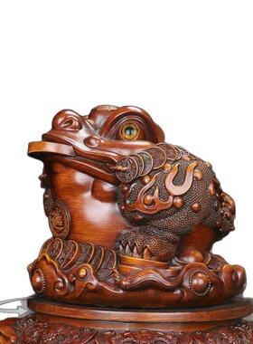 金蟾招财摆件客厅装饰品店铺开业收银台前台茶座蟾蜍酒柜礼品装