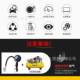 Tire inflation meter digital display pumping meter inflation pressure measurement deflation American and French tire inflation digital meter large screen accurate