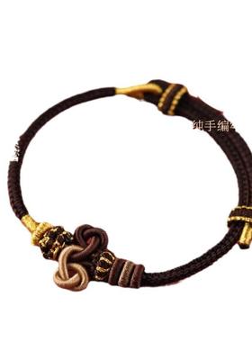 逢考必文昌结黄金珠女学生手链