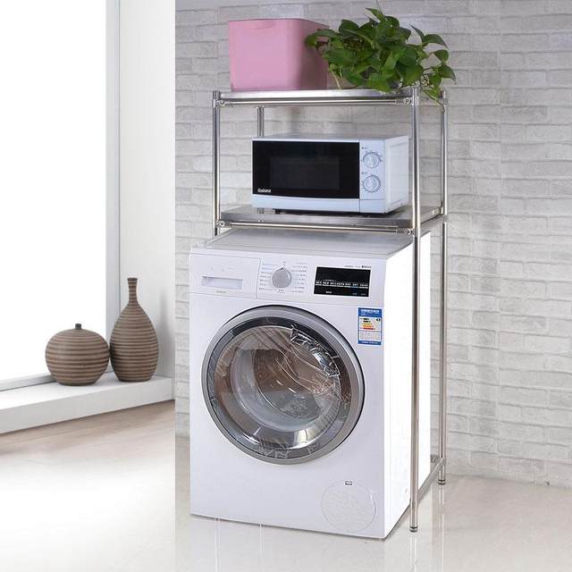 Washing machine storage rack floor-standing balcony drum pulsator open-cover microwave oven refrigerator bathroom storage rack