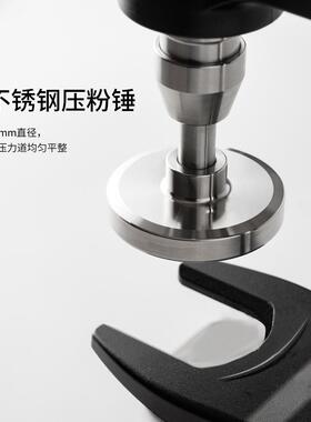 手动压粉器咖啡不锈钢重力压粉锤58mm定量咖啡机实心布粉器不用电