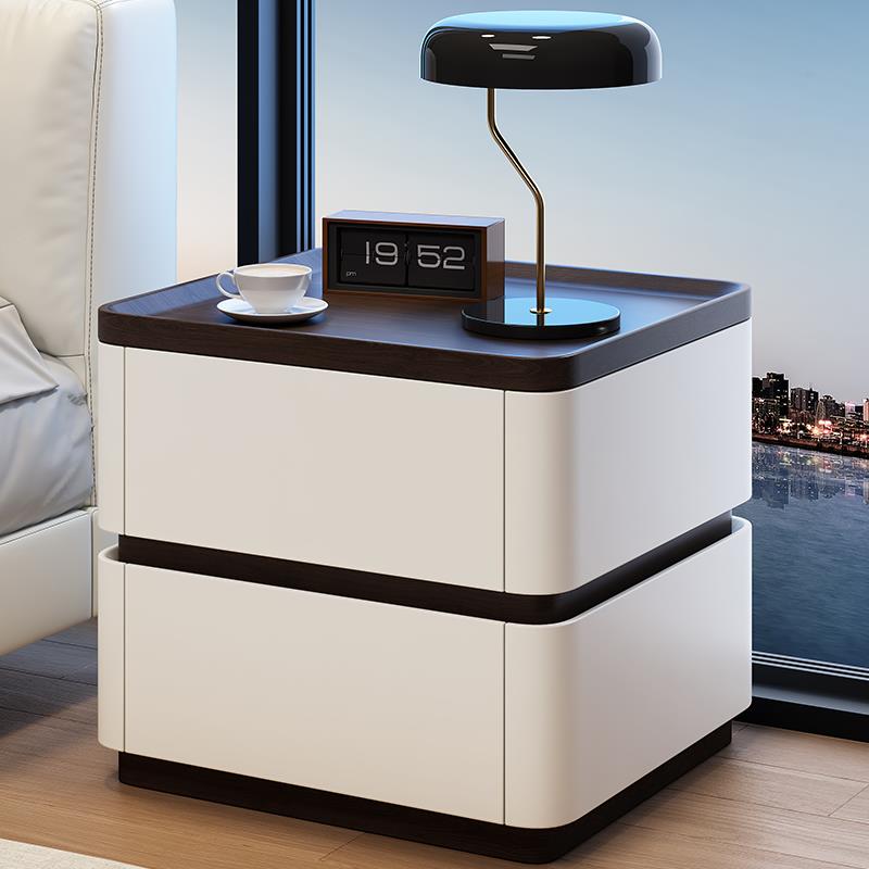 2025新款全实木床头柜家用卧室床边柜现代简约收纳柜两抽柜子爆款-图3