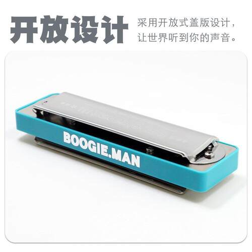 BoogieMan PADDY调音口琴 十孔布鲁斯蓝调 10孔初学 园园同款 - 图1