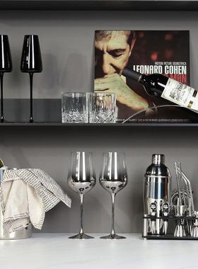 样板间酒柜层板软装饰品现代轻奢红酒洋酒威士忌香槟仿真假酒摆件