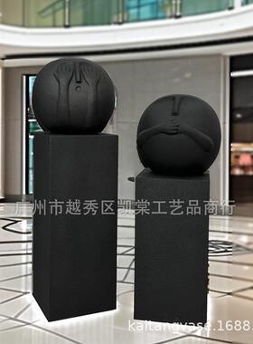 时尚玻璃钢勿听勿视言勿酒店摆设展厅软装设计别墅景观商场装饰