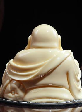 高档戴玉堂弥勒佛摆件车佛车载笑佛像大品肚车内汽饰工艺客摆厅小