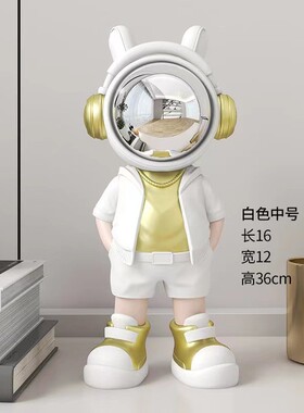 漂亮的摆件高级感小众轻奢太空人宇航员客厅房间酒柜电视柜书柜家