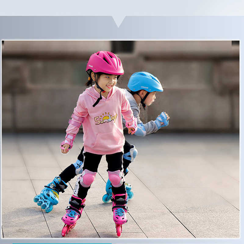 美洲狮儿童护具旱冰溜冰鞋滑冰轮滑滑板护具轮滑头盔护膝六件套装,淘宝优惠券,粉丝福利购,淘宝优惠卷