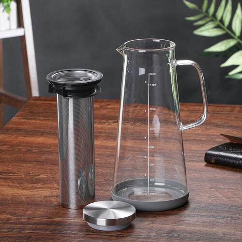 手冲玻璃冷萃咖啡壶冷泡冰滴壶咖啡分享壶玻璃冷萃杯咖啡壶滤网 - 图2