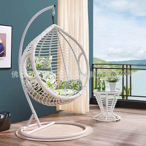 吊篮家用单人阳台懒人吊床椅室内秋千摇椅休闲藤椅鸟巢露台摇篮椅 - 图1