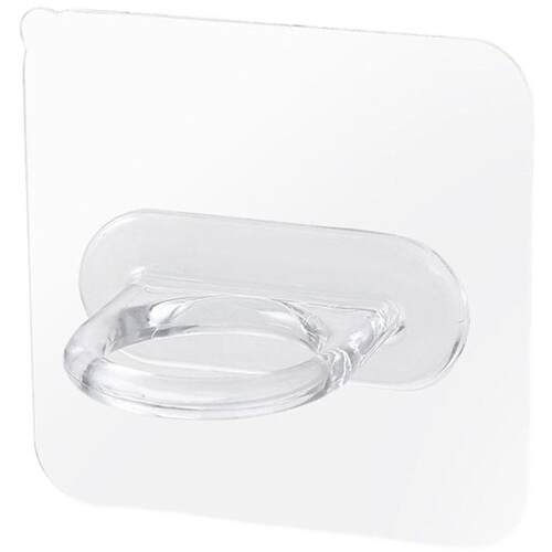 Round Hole Hooks Transparent Adhesive Hooks for Bathroom Sto - 图3