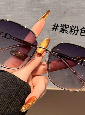 2025新款大框偏光茶色太阳眼镜女款适合方圆脸防晒抗UV近视太阳眼