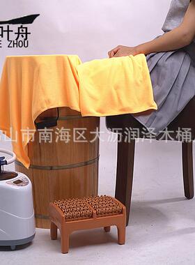泡脚木桶妇科橡木熏蒸桶按摩蒸脚桶洗脚盆加高带盖加热足浴桶