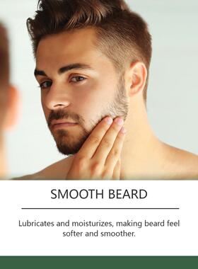 EAST MOON Men's Beard Care Oil - Gentle Cleansing, Nourishin
