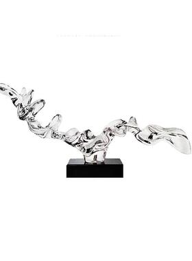 白色新款透明树脂抽象摆件家居品餐厅摆设装饰工艺品雕塑酒店配饰