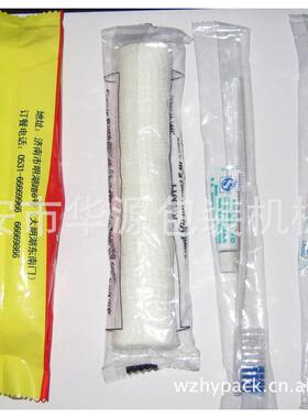 厂家直销KD260新型牙刷套装酒店用品牙膏梳子枕式包装机装袋机