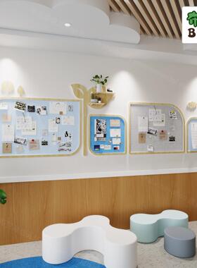 幼儿园主题墙背景墙文化墙照片墙公告栏展示板环境装饰布置毛毡板