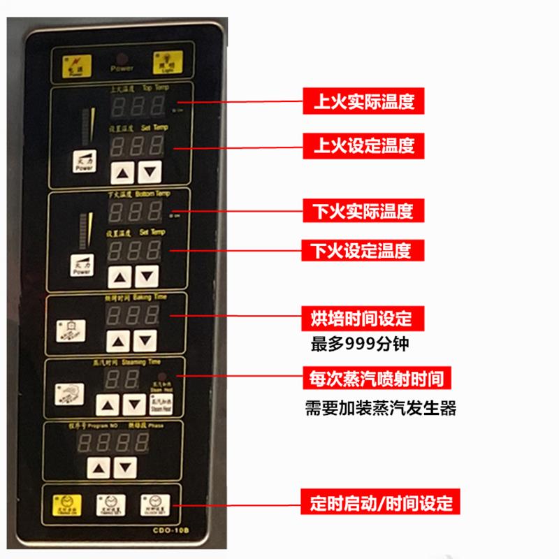 SUNMATE三麦烤箱商用蛋糕披萨面包烘焙箱一层二盘大容量烘烤炉 - 图0