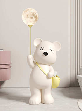 可爱北极熊客厅大型落地摆件电视柜门口迎宾装饰品暴力熊现代简约