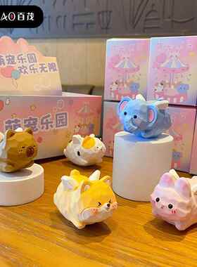 百茂原创萌宠飞翔树脂柴犬蜜蜂狗公仔摆件精致桌面装饰品车载摆件