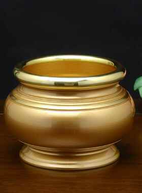 高档香家用室内佛香檀居室佛具黄铜熏香炉财神爷招财供摆件佛炉堂