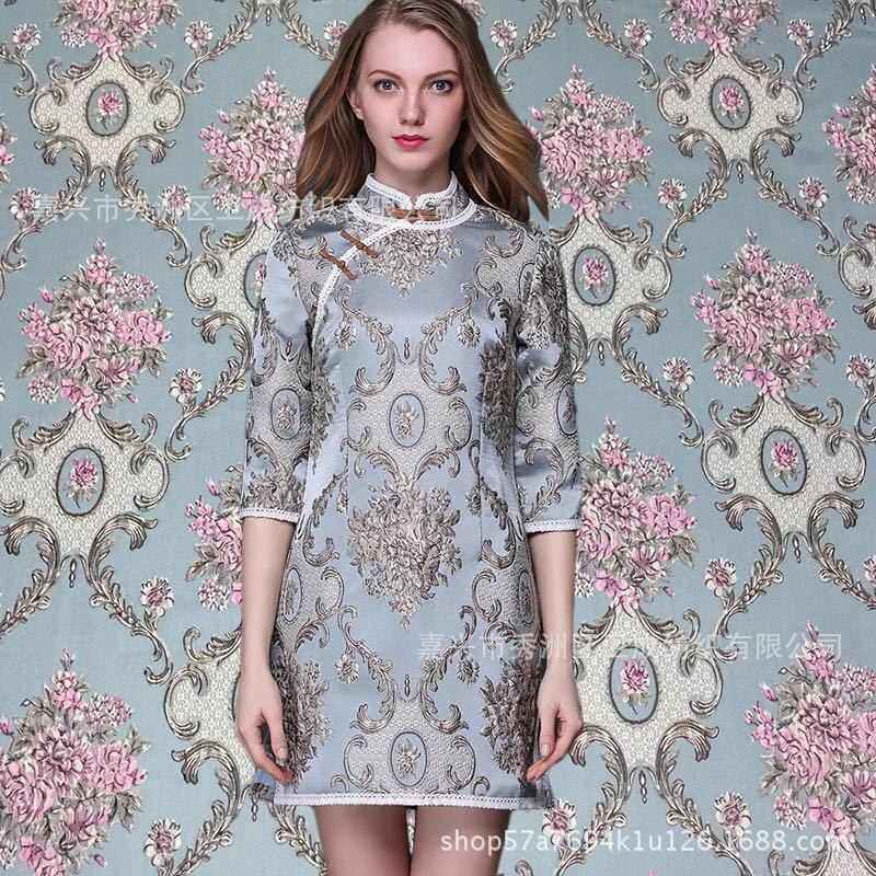 欧式宫廷浮雕旗袍连衣裙童装手工diy口金包织锦布料绸缎布,淘宝优惠券,粉丝福利购,淘宝优惠卷