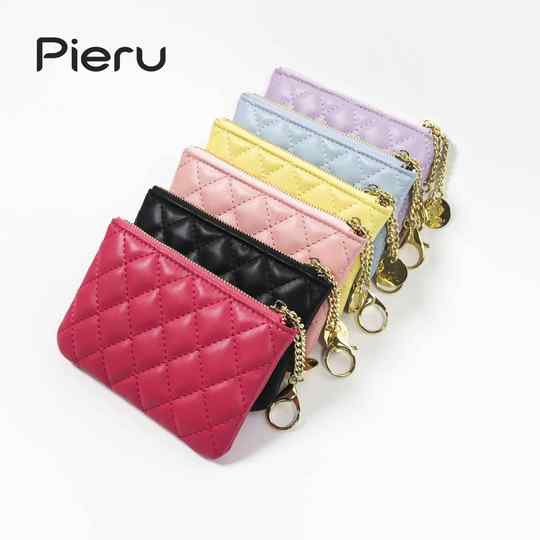 Korean style new coin purse multifunctional textured zipper small purse women's cosmetics storage bag