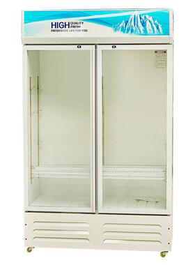 酒吧冰柜商用啤酒冷柜双门饮料冷藏柜保鲜展示柜超市冰箱三门