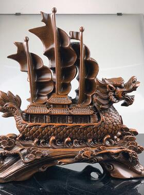 直销新款包邮一帆风顺帆船摆件龙船客厅办公室酒柜办公桌装饰开业