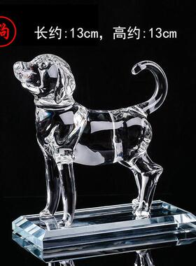 水晶十二生肖摆件鼠牛龙蛇鸡狗猪家居玄关客厅招财家俱装饰工艺礼