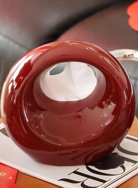 现代术感纸巾盒酒店艺书抽房玄客厅关桌面摆件高级感纸盒手FUJ提