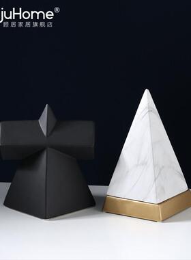 简约现代客厅电视柜酒柜样板间家居软装饰品轻奢小摆件组合摆设