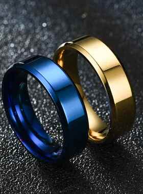 魅力珠宝戒指男士不锈钢黑色戒指为妇女