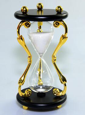 30分钟现简约尚玻璃沙WJ009漏计室时器代客时厅卧书房装饰沙漏计