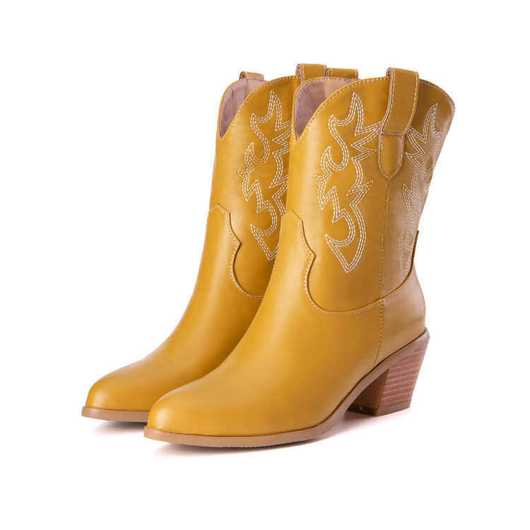 粉色女靴子民族风刺绣中跟短靴军绿色粗跟靴子大码46 47 48 49 50,淘宝优惠券,粉丝福利购,淘宝优惠卷