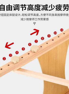 可折叠按摩床可升降手提便携式美容理疗床推拿床带洞美容床纹身床