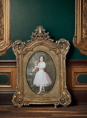 古摆台树脂相框JY-D025复手工客厅室摆件专用卧装品饰工艺跨境礼